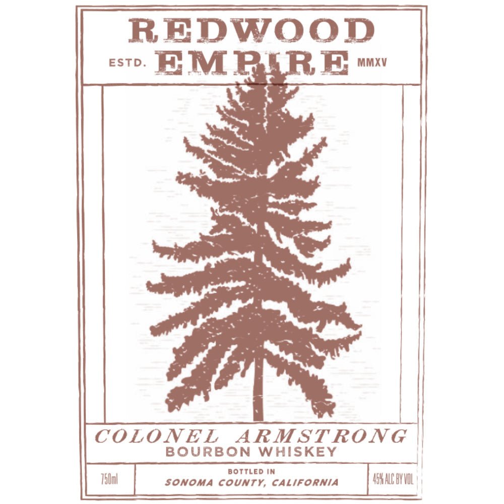 Redwood Empire Colonel Armstrong Bourbon Bourbon Redwood Empire Whiskey   