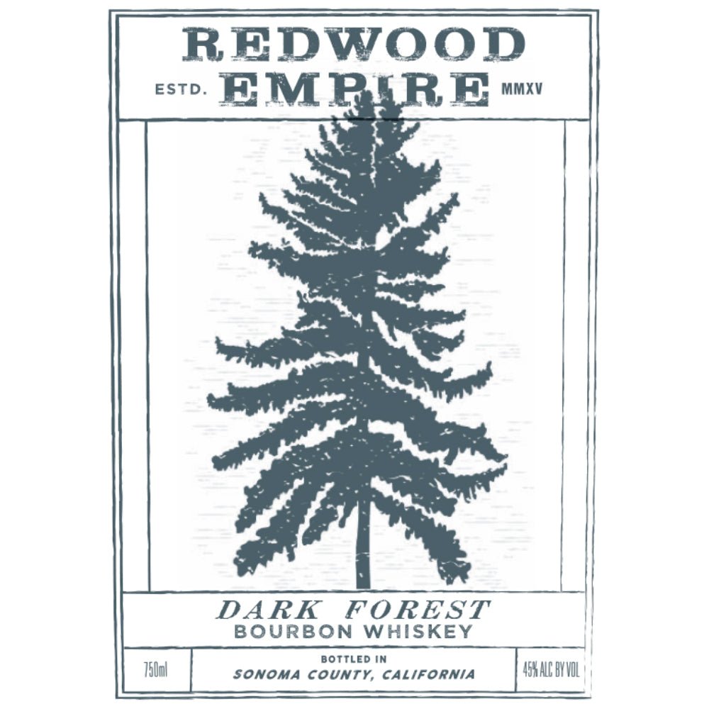Redwood Empire Dark Forest Bourbon Bourbon Redwood Empire Whiskey   