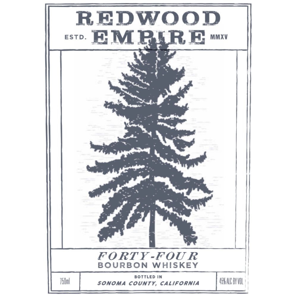 Redwood Empire Forty-Four Bourbon Bourbon Redwood Empire Whiskey   