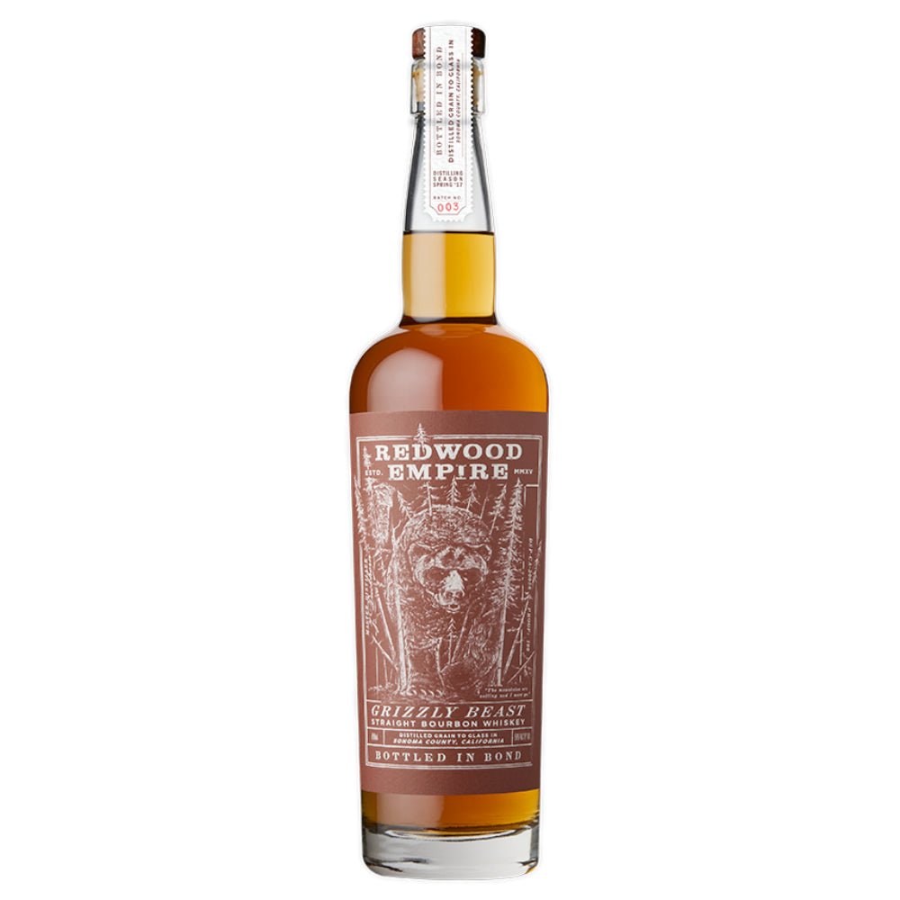 Redwood Empire Grizzly Beast Straight Bourbon Batch 003 Bourbon Redwood Empire Whiskey   