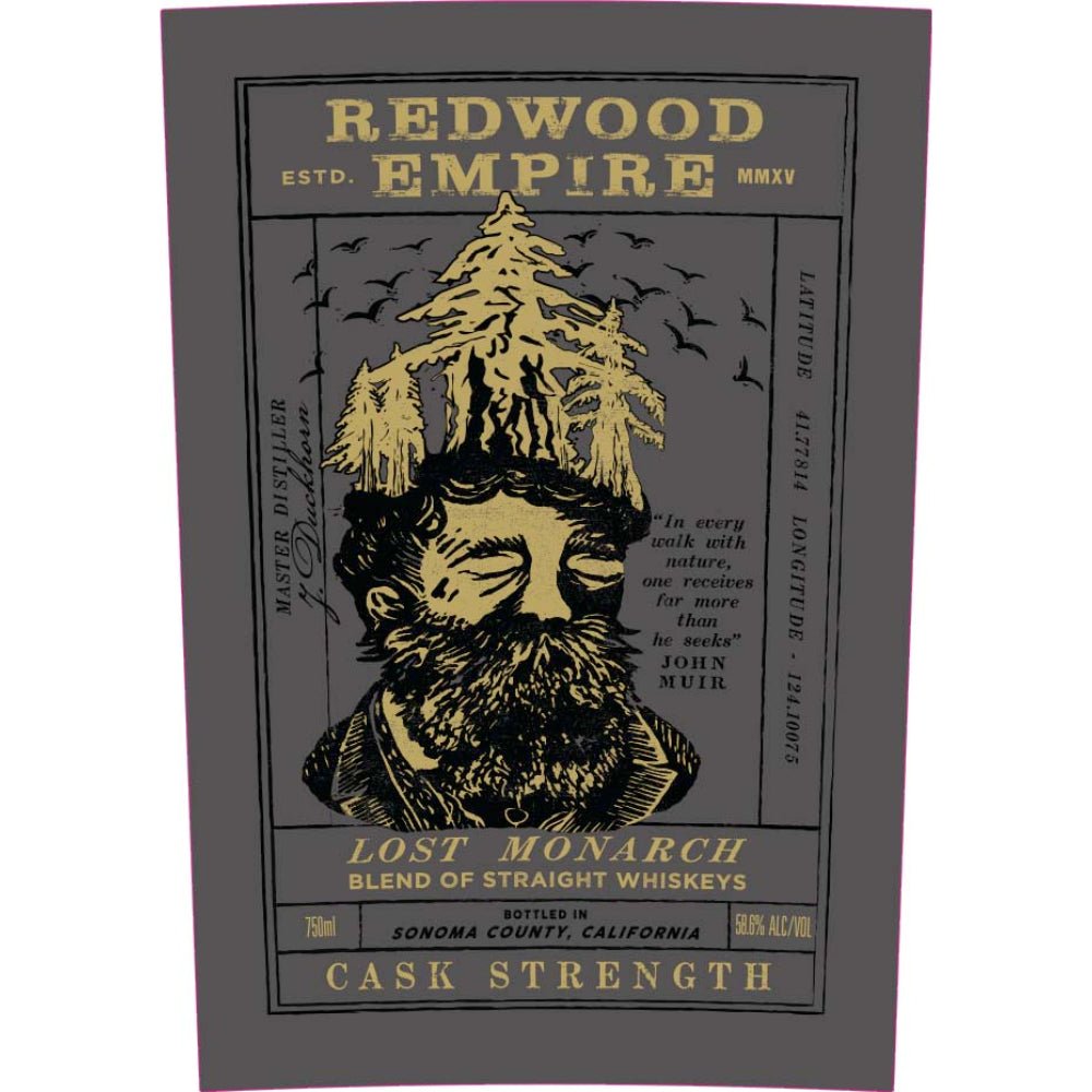 Redwood Empire Lost Monarch Cask Strength Blended Whiskey American Whiskey Redwood Empire Whiskey   