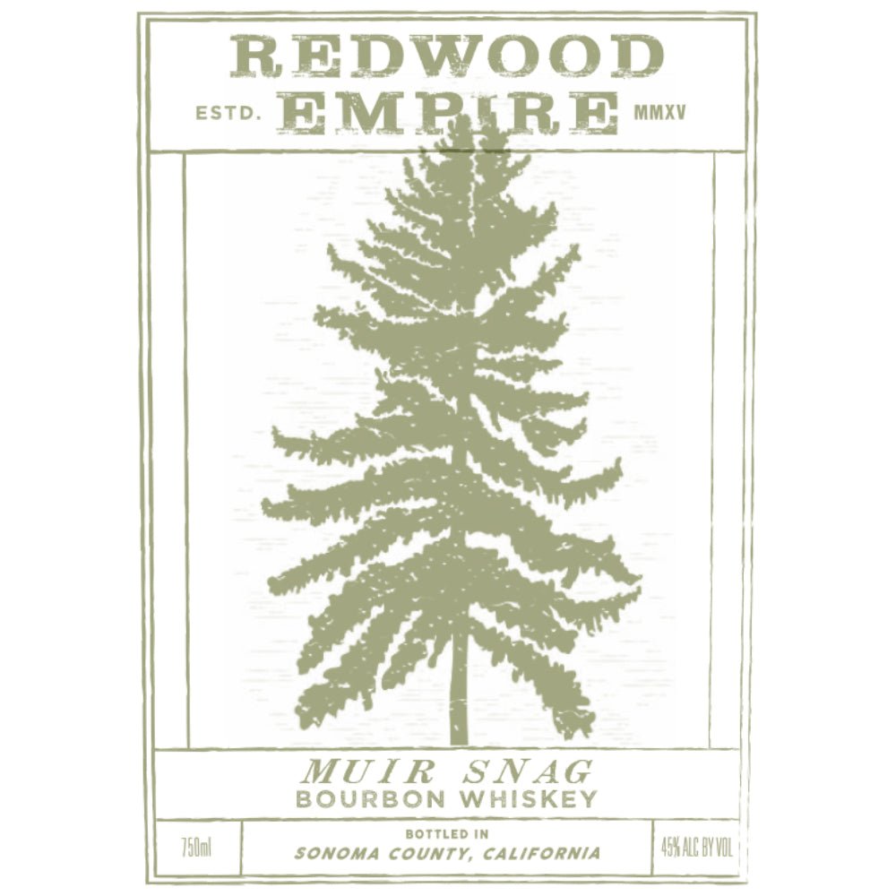 Redwood Empire Muir Snag Bourbon Bourbon Redwood Empire Whiskey   