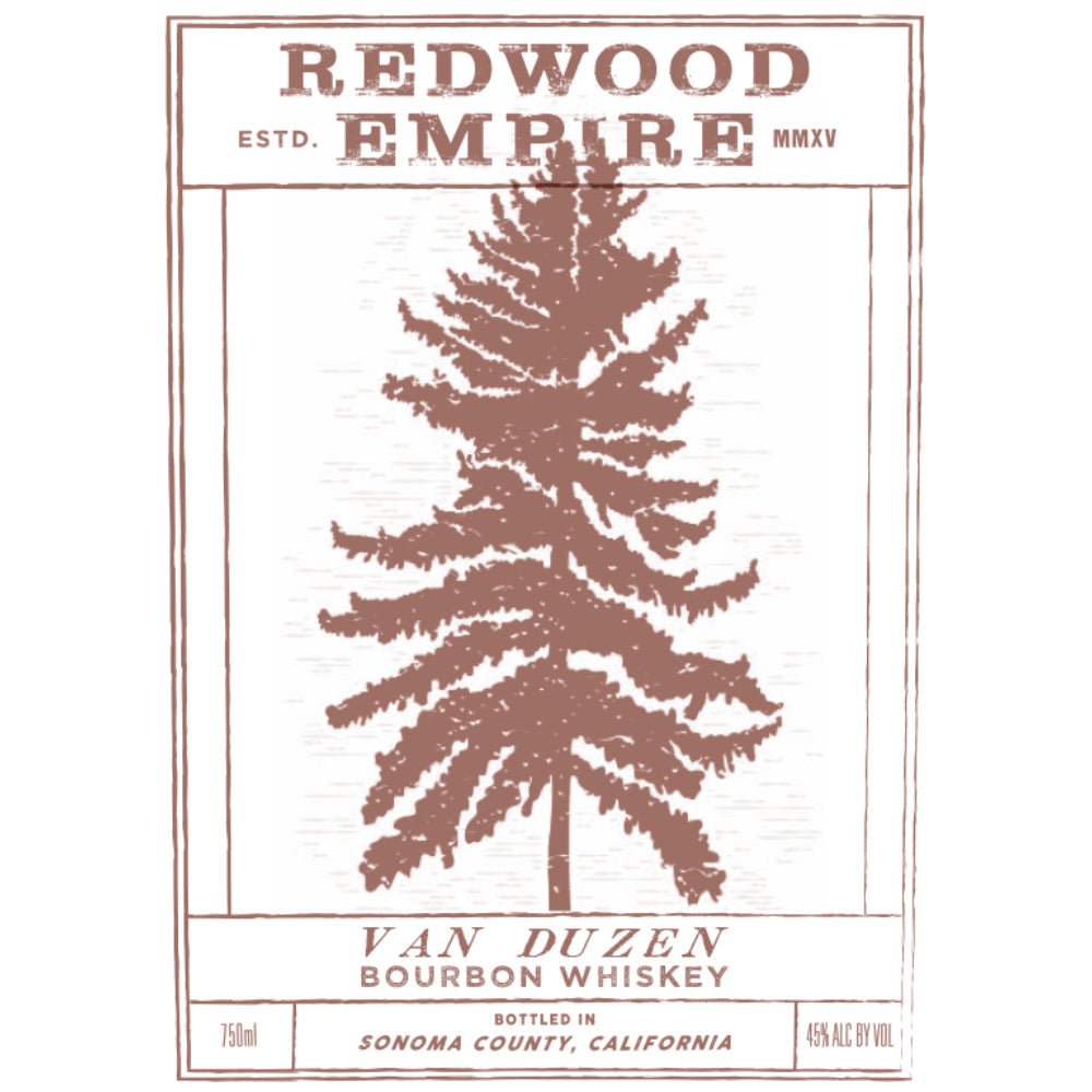 Redwood Empire Van Duzen Bourbon Bourbon Redwood Empire Whiskey   
