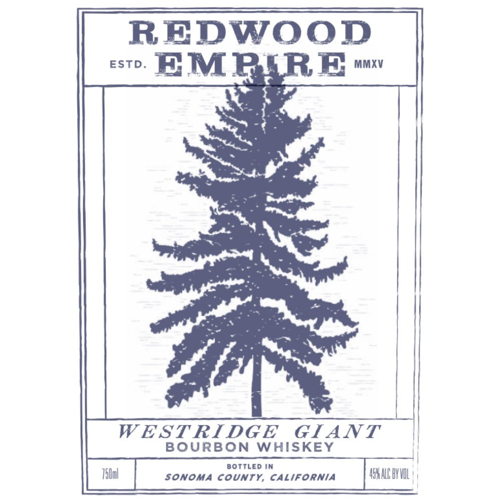Redwood Empire Westridge Giant Bourbon Bourbon Redwood Empire Whiskey   