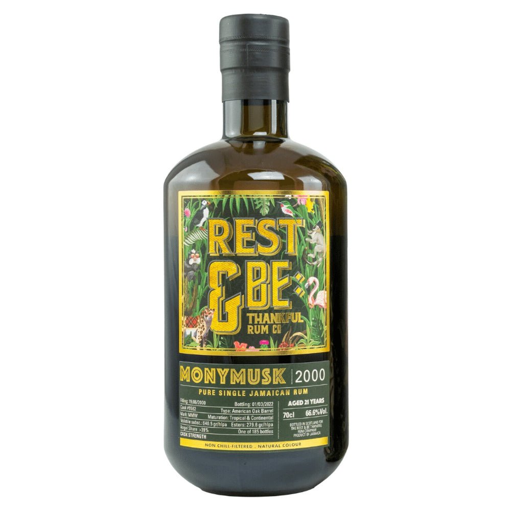 Rest & Be Thankful 2000 Monymusk Rum 21 Year Old Rum Rest & Be Thankful Rum Co   