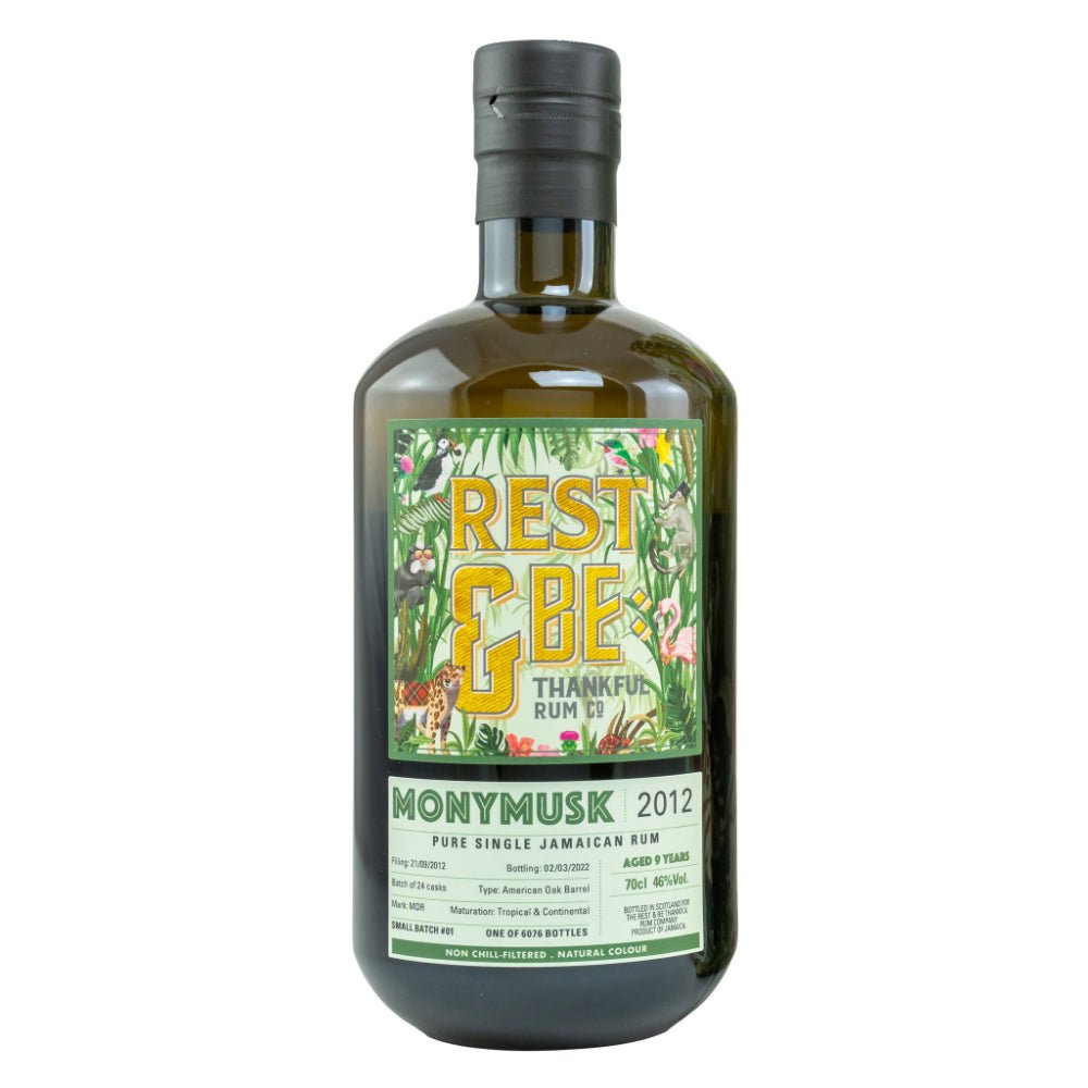 Rest & Be Thankful Monymusk 2012 Small Batch Rum 9 Year Old Rum Rest & Be Thankful Rum Co   