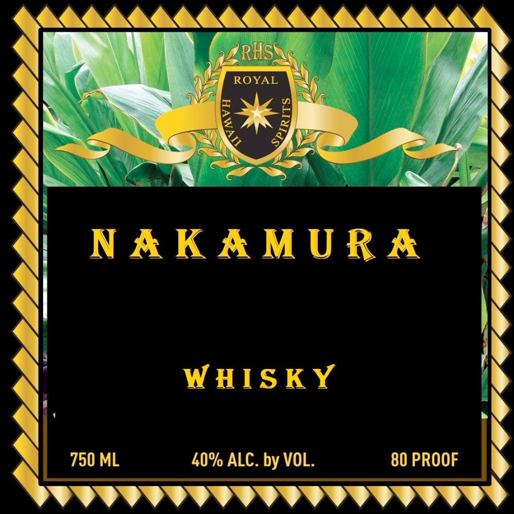 Royal Hawaii Nakamura Whisky American Whiskey Royal Hawaii Spirits   