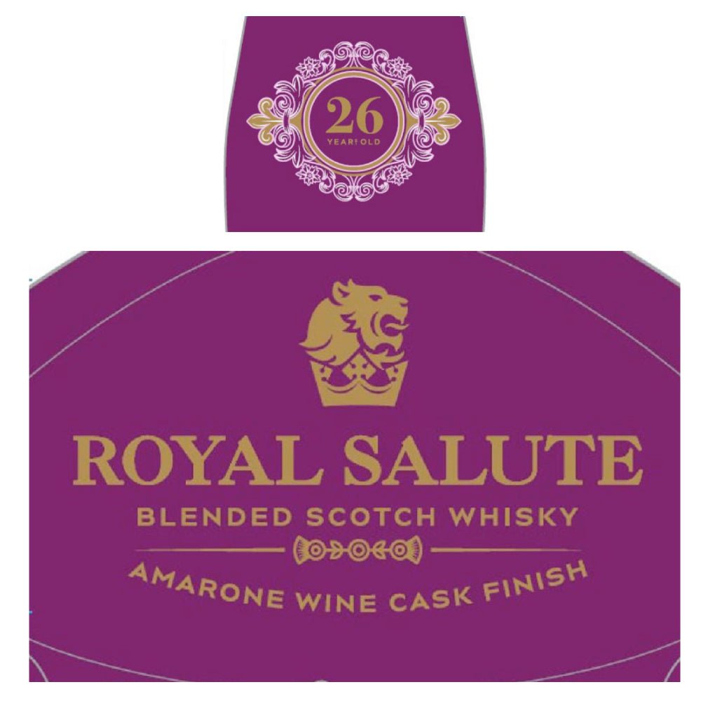 Royal Salute 26 Year Old Amarone Wine Cask Finish Scotch Chivas Regal   