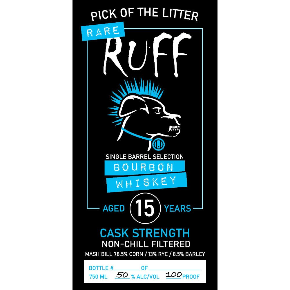 Ruff Pick Of The Litter 15 Year Old Bourbon Bourbon Bull Run Distilling   