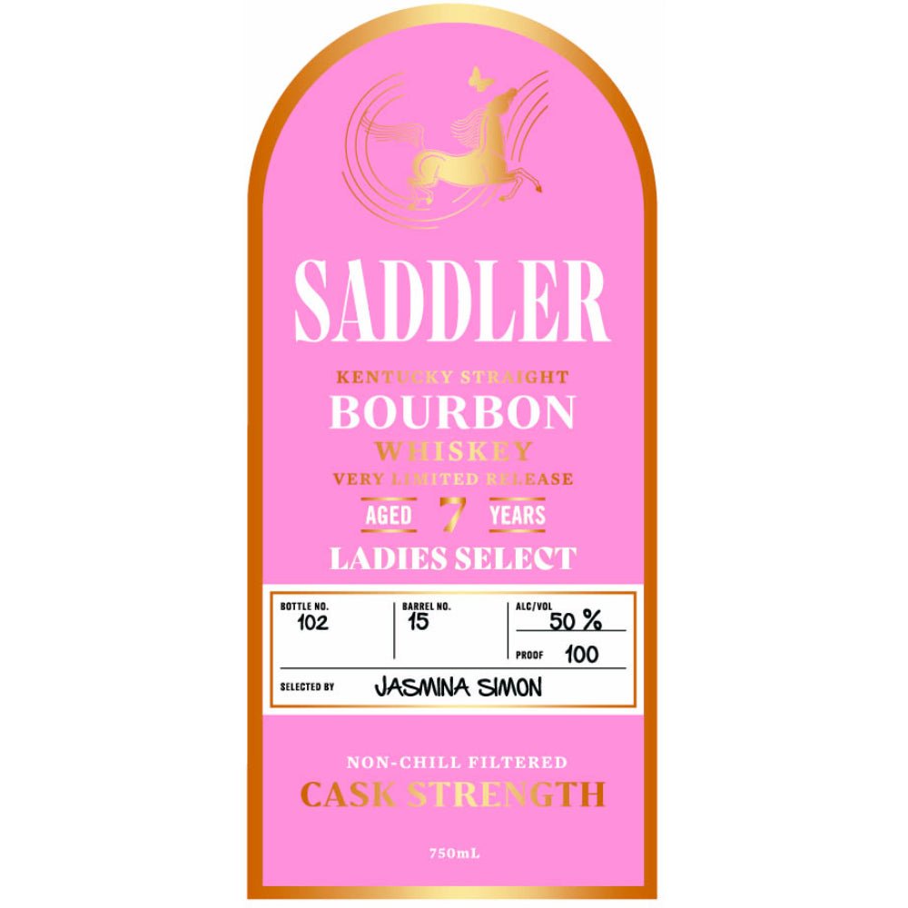 Saddler 7 Year Old Ladies Select Kentucky Straight Bourbon Bourbon Saddler   