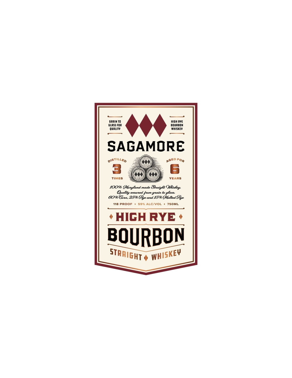 Square 6 High Rye Rye Sagamore High Rye Bourbon 6 Year - BuyMyLiquor