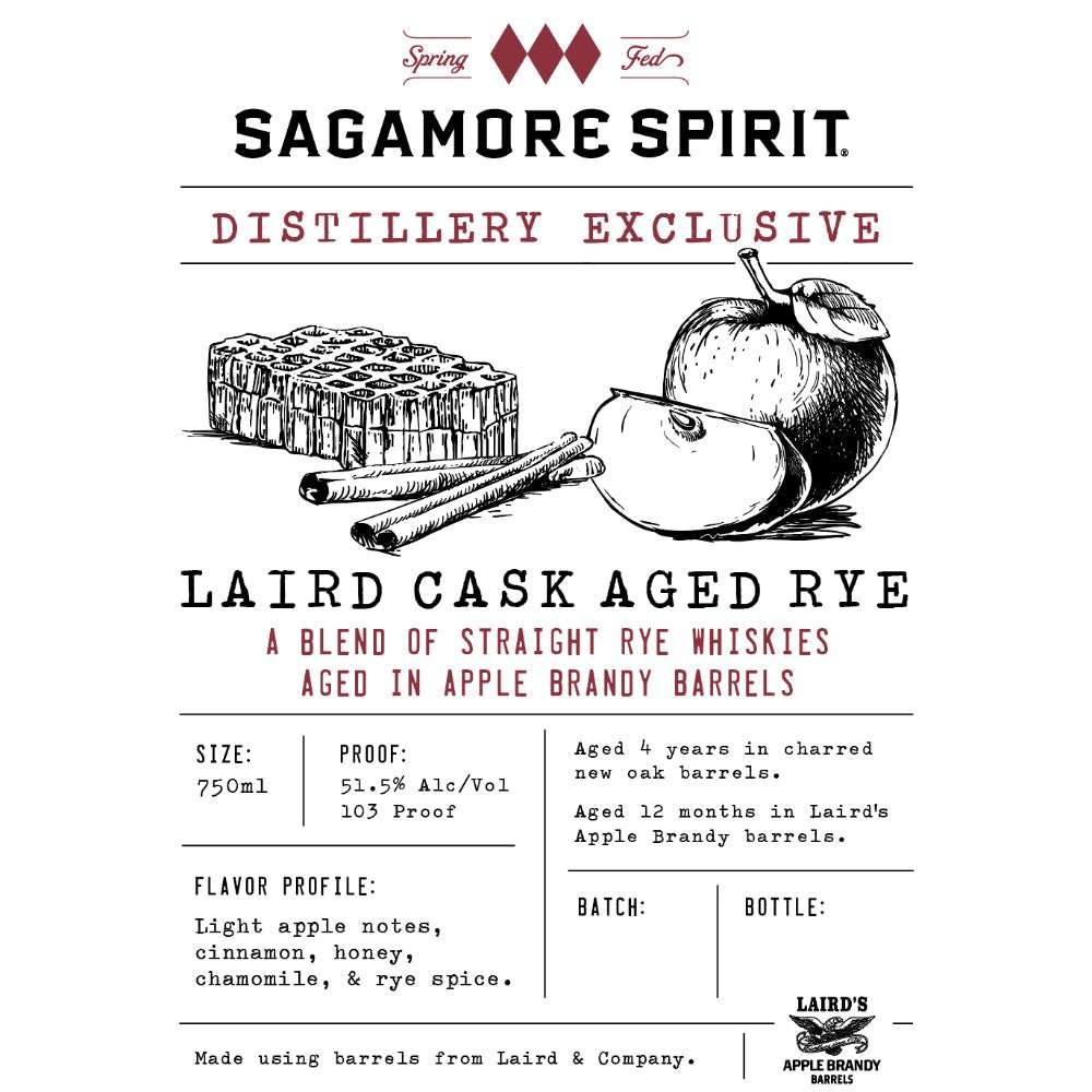Sagamore Spirit Laird Cask Aged Rye Rye Whiskey Sagamore Spirit   
