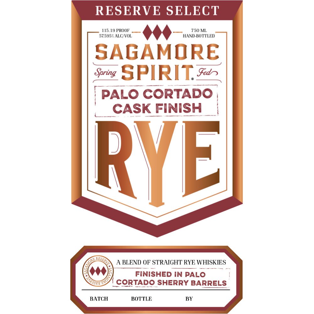Sagamore Spirit Reserve Select Palo Cortado Cask Finish Rye Rye Whiskey Sagamore Spirit   