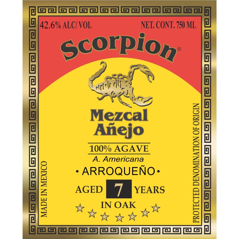 Scorpion 7 Yr Arroqueño Anejo Mezcal Mezcal Scorpion Mezcal   