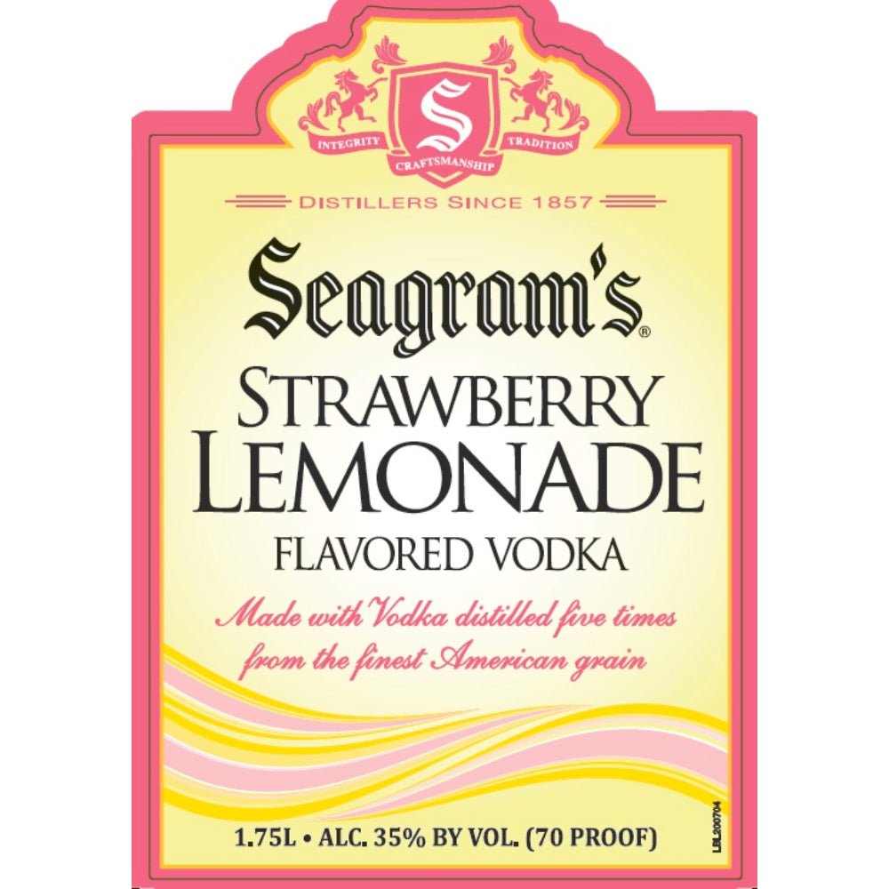 Seagram’s Strawberry Lemonade Vodka 1.75L Vodka Seagrams   