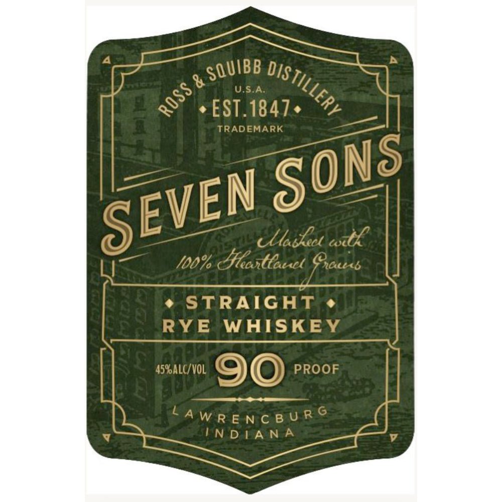 Seven Sons Straight Rye Whiskey Rye Whiskey Ross & Squibb Distillery   