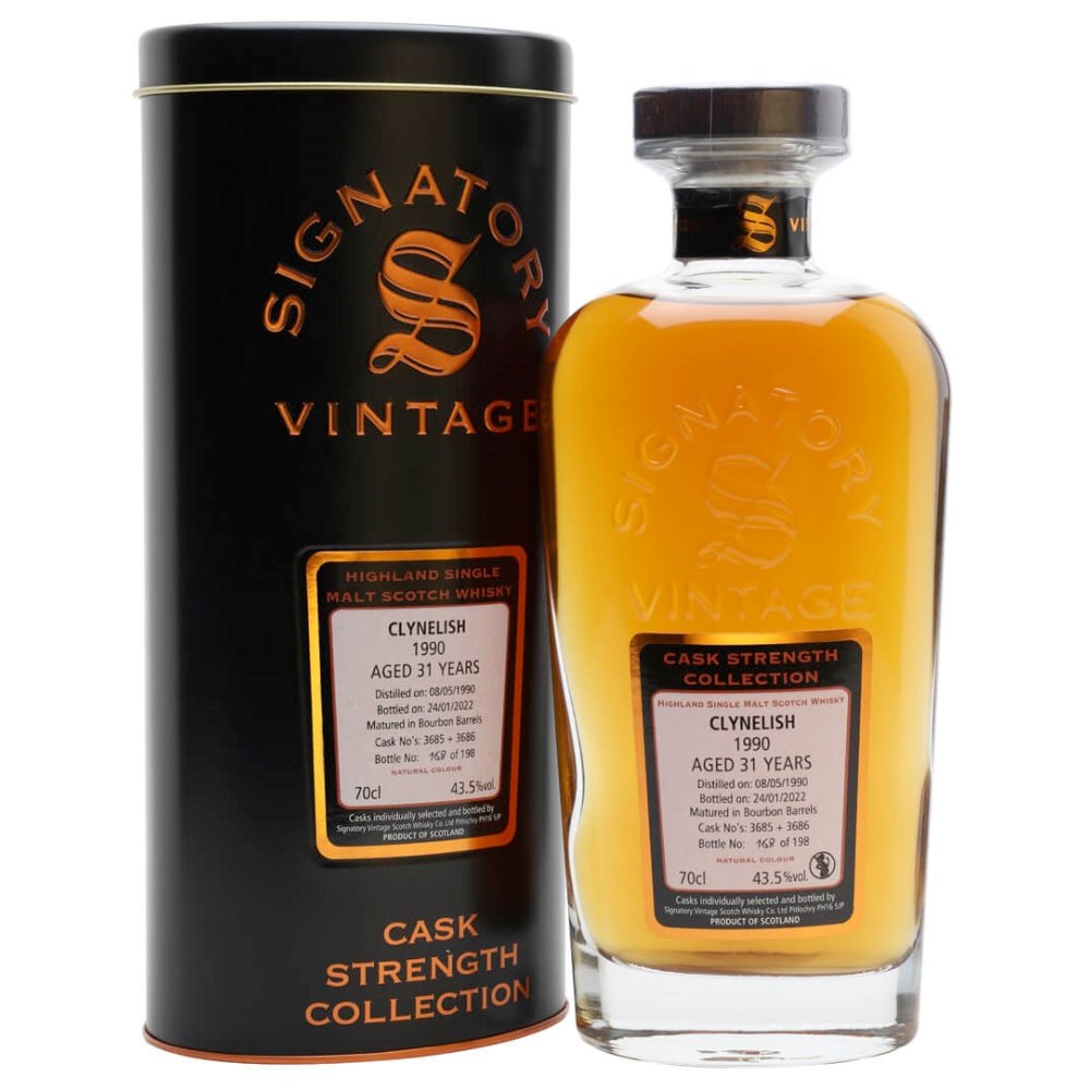 Signatory Cask Strength Collection Clynelish 31 Year Old 1990 Scotch Signatory   