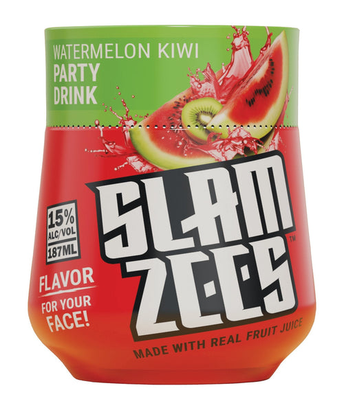 チャズル Watermelon スイカ リキュール 360ml　45本まとめ売り SLAMZEES Watermelon Kiwi - BuyMyLiquor