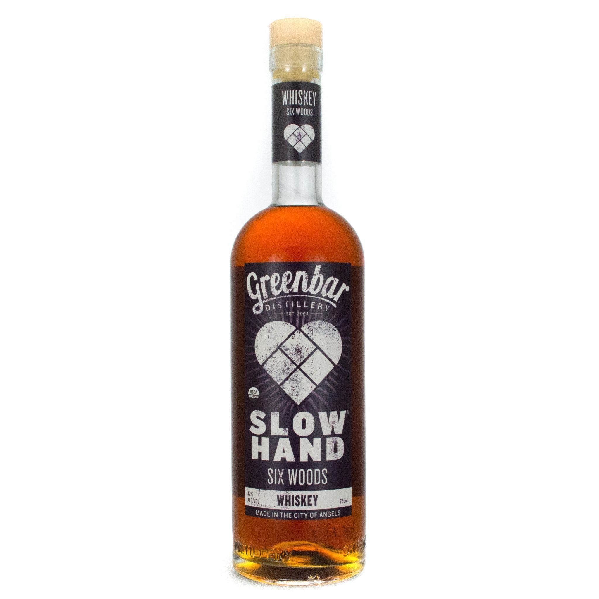 Slow Hand Six Woods Organic Whiskey American Whiskey Greenbar Distillery   