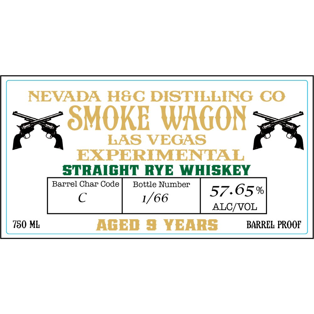 Smoke Wagon 9 Year Old Experimental Straight Rye Rye Whiskey Smoke Wagon Bourbon   