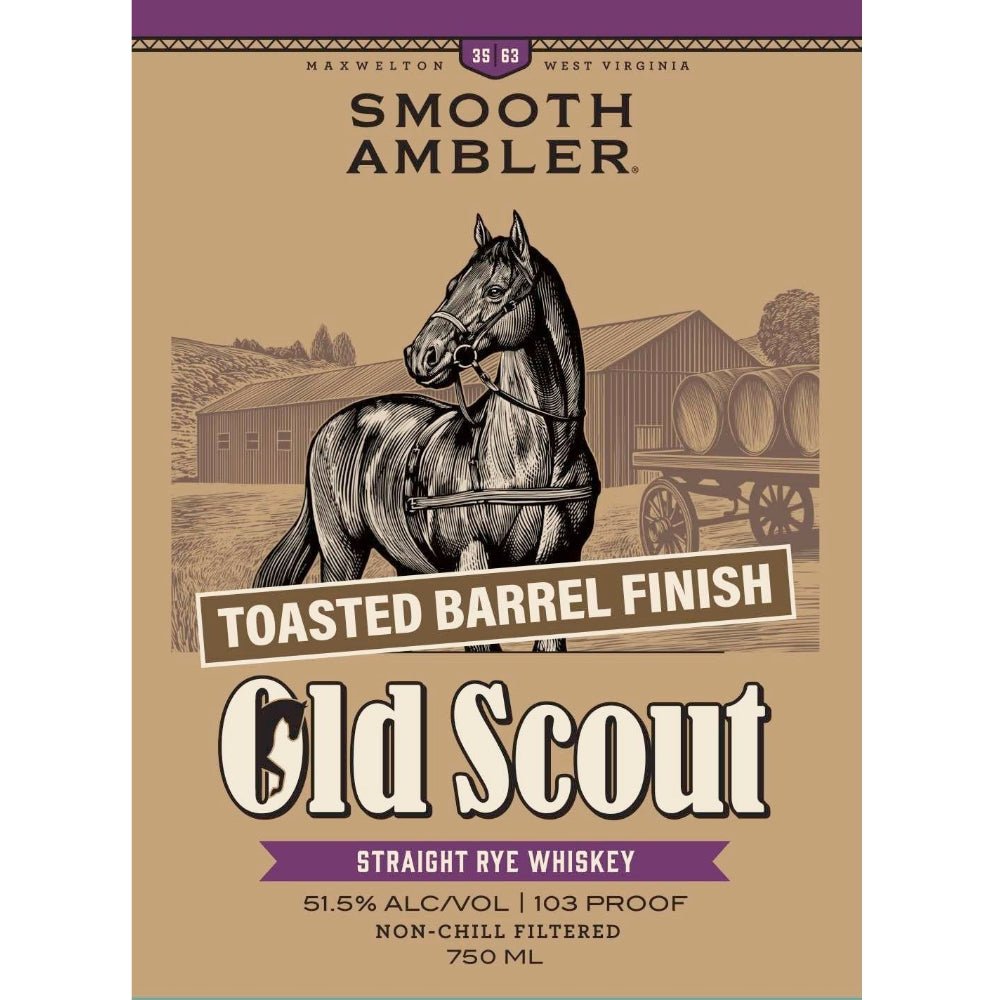 Smooth Ambler Old Scout Toasted Barrel Finish Straight Rye Rye Whiskey Smooth Ambler   