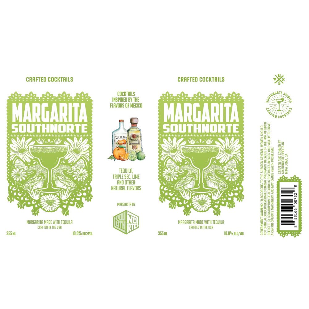 SouthNorte Margarita Canned Cocktail 4pk Ready-To-Drink Cocktails SouthNorte   