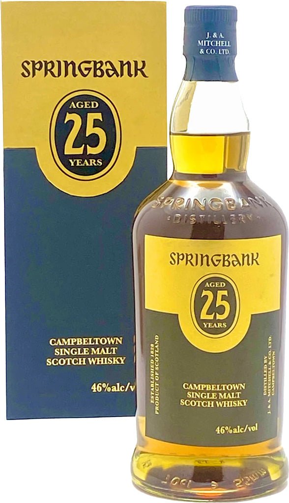 Springbank 25 Year Old Single Malt Scotch Scotch Springbank   