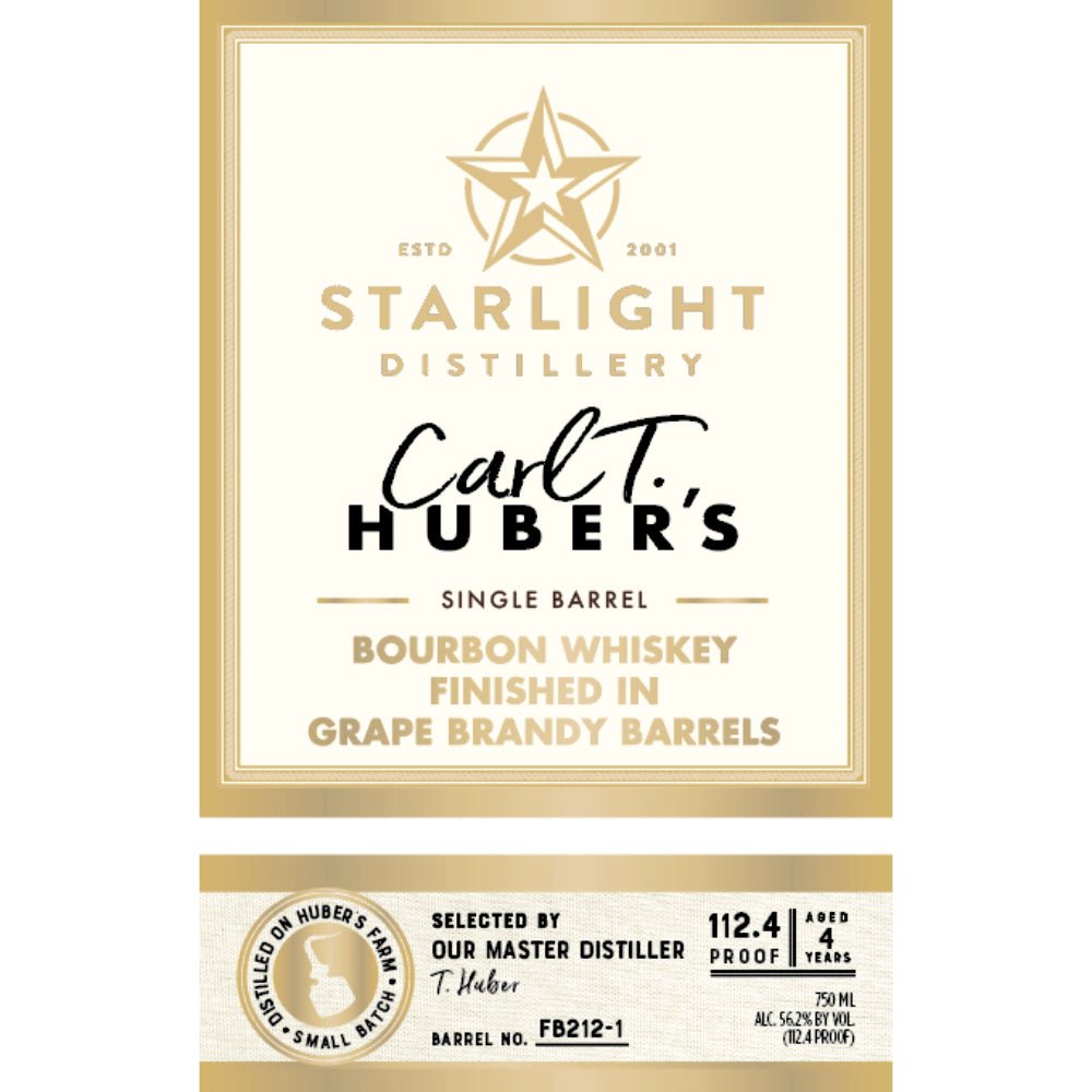 Starlight Bourbon Finished in Grape Brandy Barrels Bourbon Starlight Distillery   