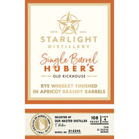 Thumbnail for Starlight Rye Whiskey Finished in Apricot Brandy Barrels Rye Whiskey Starlight Distillery   