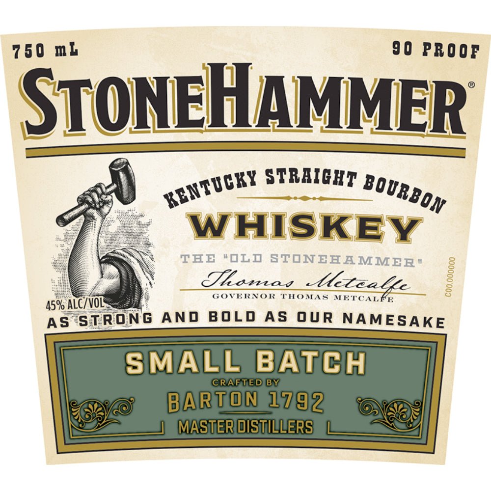 StoneHammer Small Batch Kentucky Straight Bourbon Bourbon Barton 1792 Distillery   