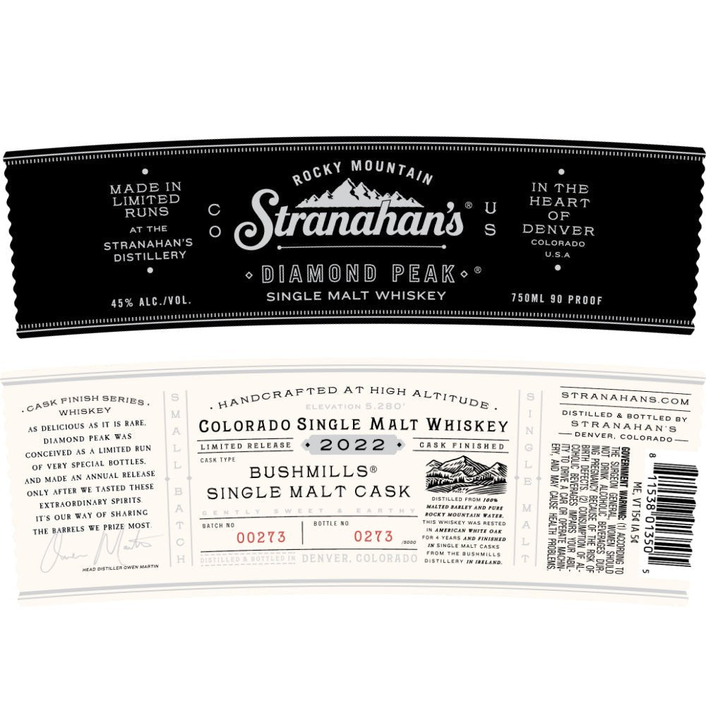 Stranahan’s Diamond Peak 2022 American Whiskey Stranahan's   