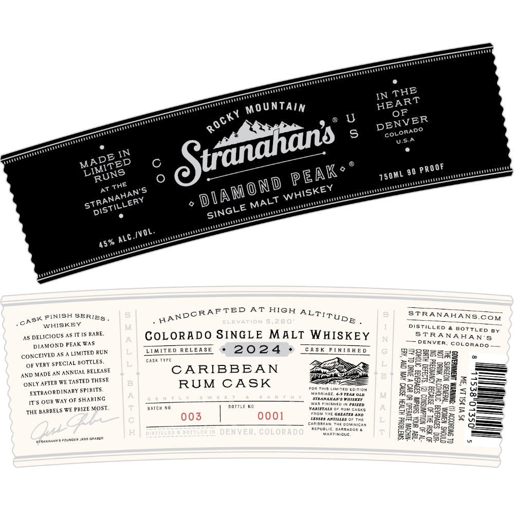 Stranahan’s Diamond Peak 2024 Edition American Whiskey Stranahan's   