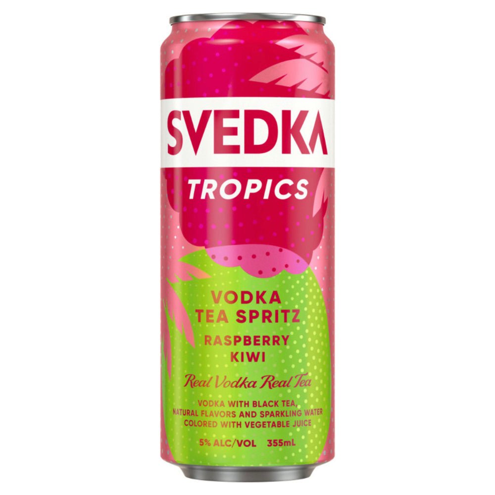 SVEDKA Tropics Raspberry Kiwi Vodka Tea Spritz Spritzer Svedka   