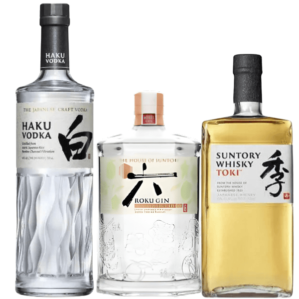 Taste of Japan Bundle: Roku Gin Minori Select, Haku Vodka & Suntory To