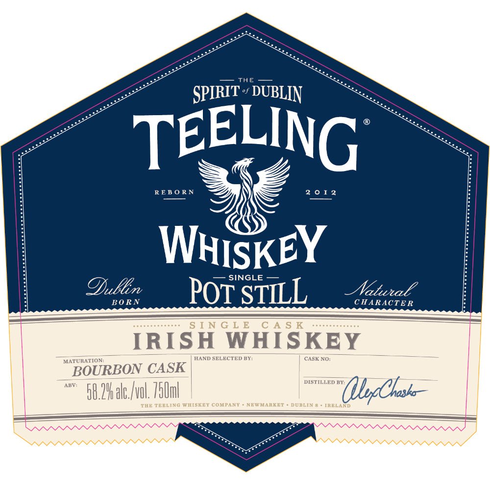 Teeling Pot Still Irish Whiskey Bourbon Cask Whiskey Teeling Whiskey   