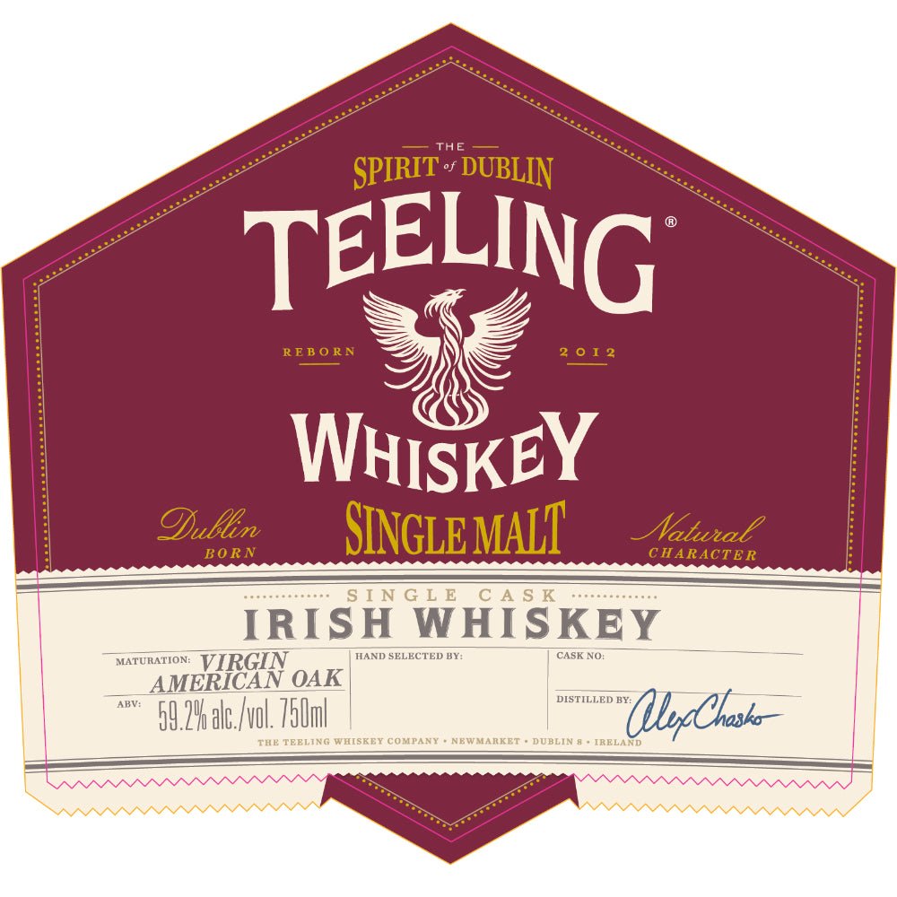 Teeling Single Malt Irish Whiskey Virgin American Oak Whiskey Teeling Whiskey   