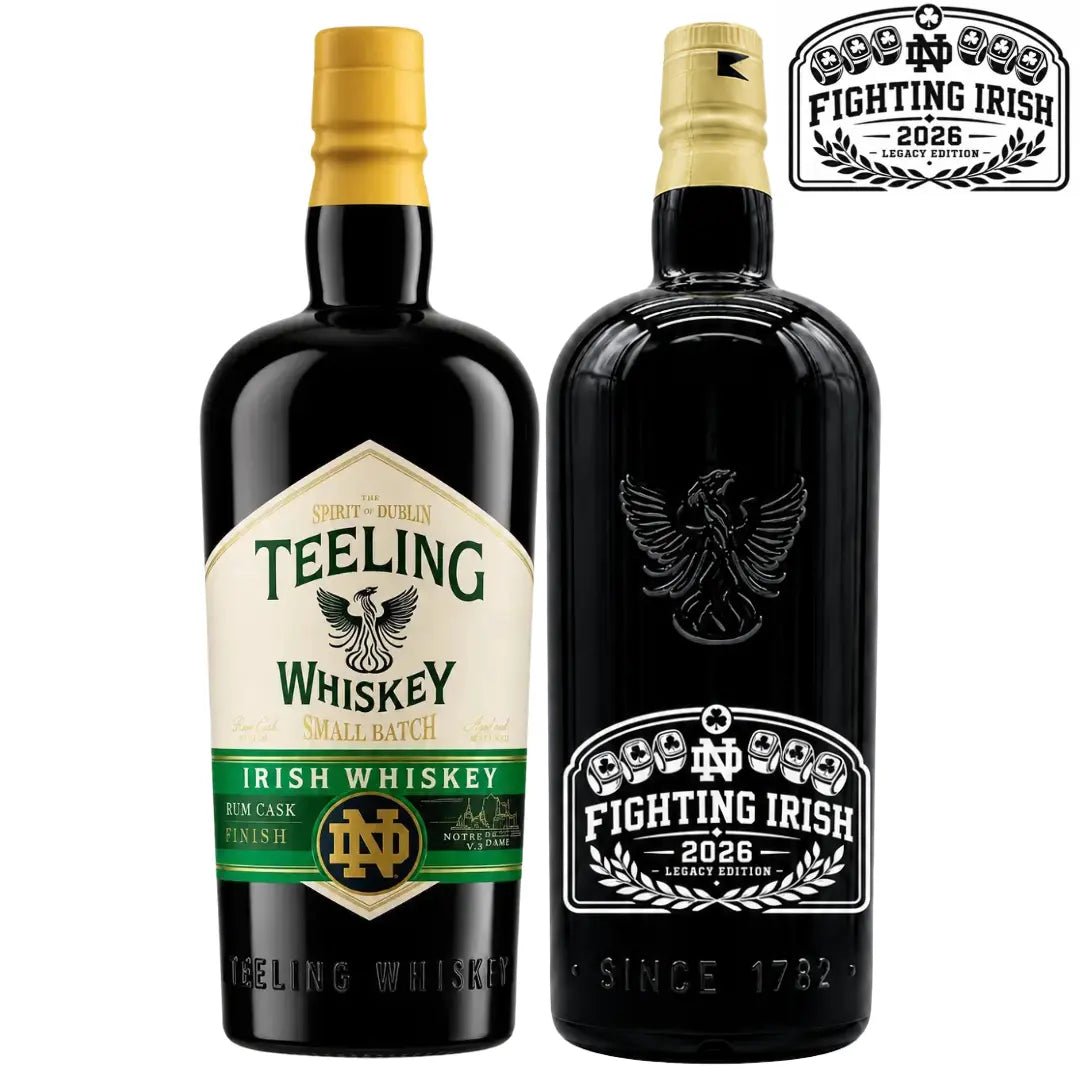 Teeling Small Batch x Notre Dame 2026 Championship Legacy Edition Custom Deep Etched Irish Whiskey - BuyMyLiquor