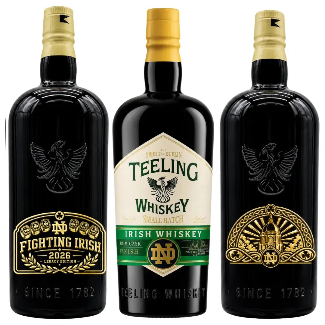 Teeling x Notre Dame 2026 Custom Deep Etched Irish Whiskey Heritage Bundle - BuyMyLiquor