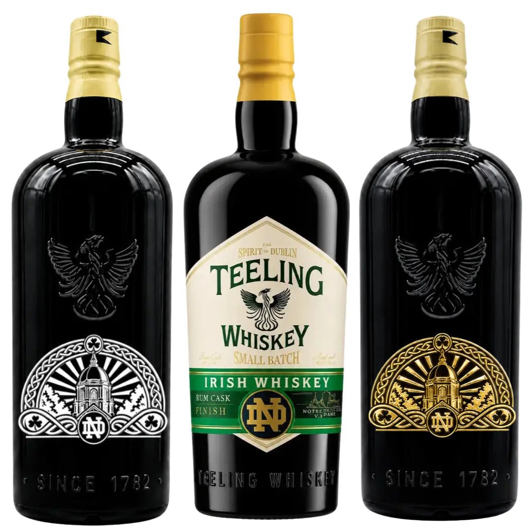 Teeling x Notre Dame 2026 Custom Deep Etched Irish Whiskey Heritage Bundle - BuyMyLiquor