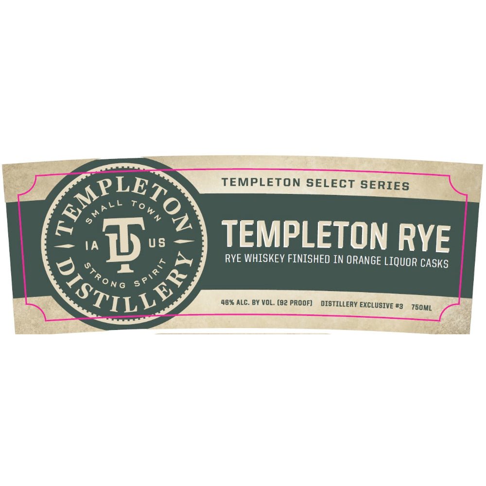 Templeton Rye Finished in Orange Liquor Casks Rye Whiskey Templeton Rye   