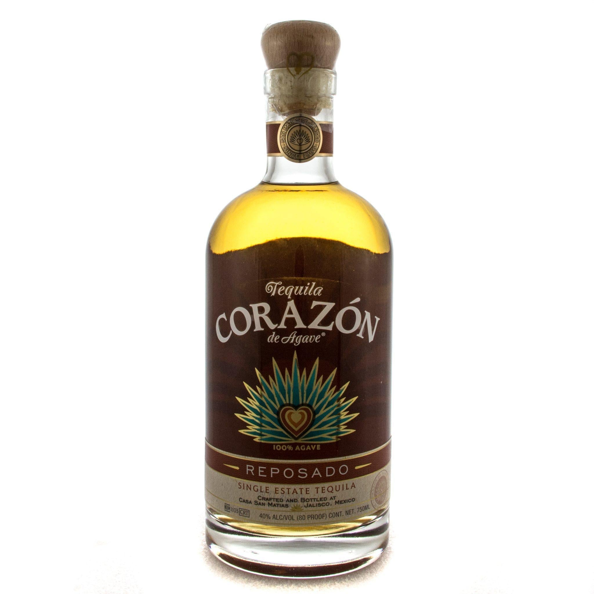 Tequila Corazon De Agave Reposado Tequila Corazon Tequila   