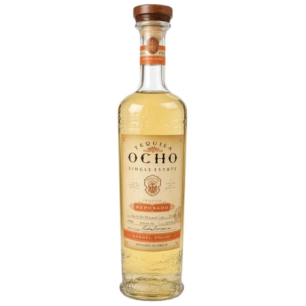 Tequila Ocho Barrel Proof Reposado Salto de Nogales 2026 Tequila 750mL - BuyMyLiquor