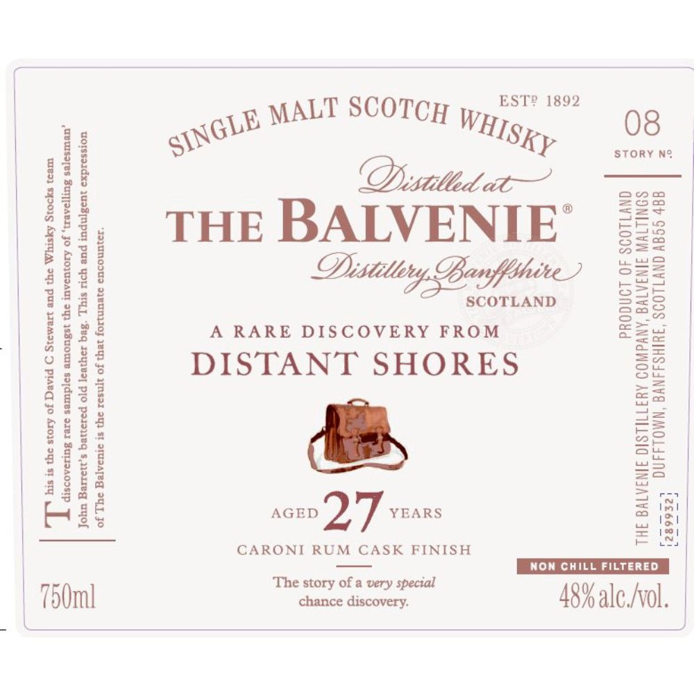 The Balvenie A Rare Discovery From Distant Shores 27 Year Old Scotch The Balvenie   