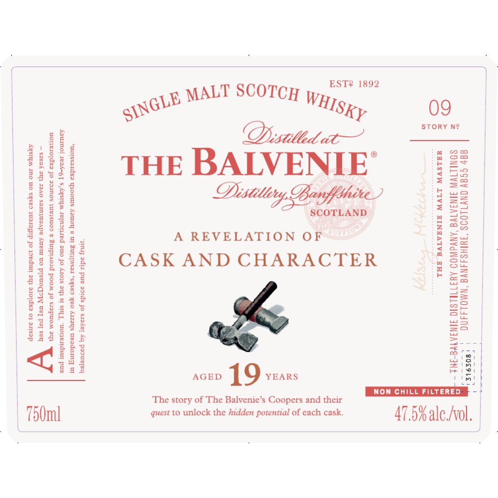 The Balvenie A Revelation of Cask and Character 19 Year Old Scotch The Balvenie   