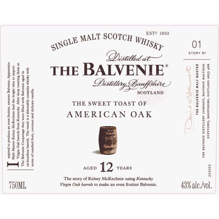 The Balvenie The Sweet Toast Of American Oak 12 Year Old - Main Street Liquor