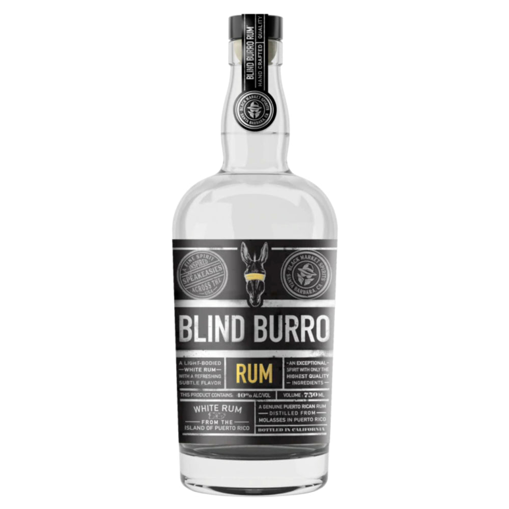 The Blind Burro White Rum Rum Black Market Spirits   