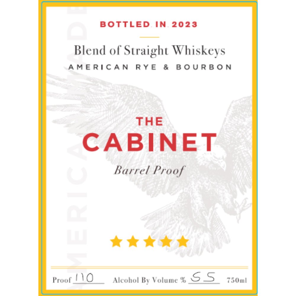 The Cabinet Barrel Proof Blended Whiskey 2023 Edition Blended Whiskey Proof & Wood Ventures   