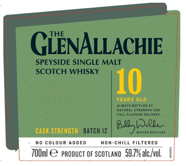 The GlenAllachie 10 - Year - Old Cask Strength Speyside Single Malt Scotch Whisky - Batch 12 - Main Street Liquor