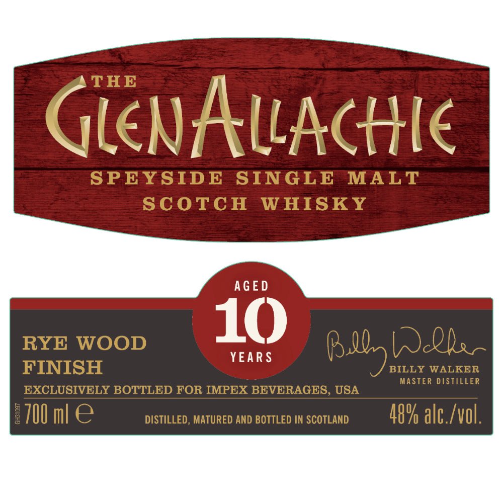 The GlenAllachie Ryewood Finish 10 Year Old Scotch GlenAllachie   