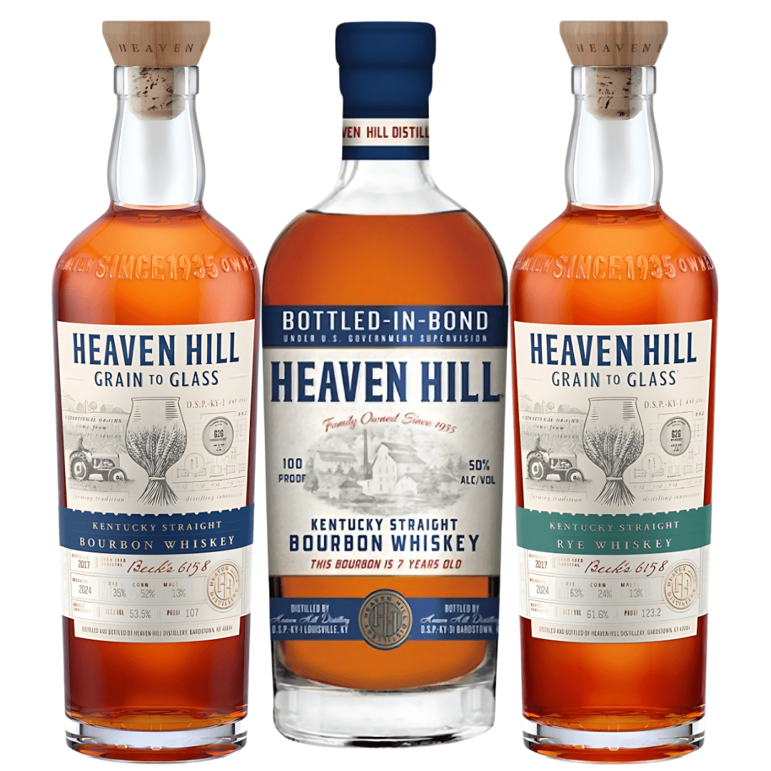 The Heaven Hill Trilogy Bundle – Bottled in Bond, Bourbon & Rye Heaven Hill